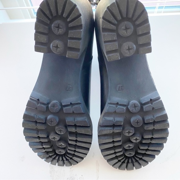 STEVE MADDEN Invito Back Zip Leather Chunky Ankle Boots NEW Biker 90’s - Picture 8 of 10